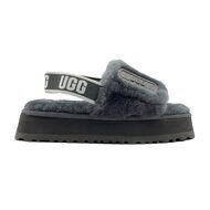 Тапочки меховые UGG Disco Slide Sandal - Grey