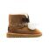 Детские угги UGG Kids Gita Pom-Pom Chestnut Рыжие